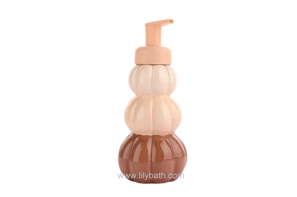 Dispensador de jabón líquido con forma de calabaza - Dispensador de jabón líquido con temática de otoño y Halloween, bonito diseño de cerámica para el baño. 1