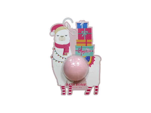 Christmas Themed Gift Bath Bomb in Exquisite & Cute Hanging Card - Lily Bath view 9
