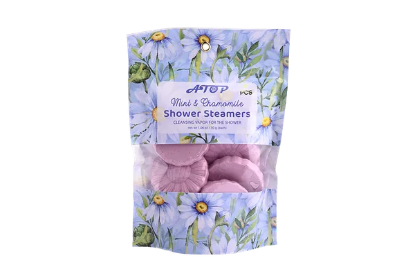 Mint & Chamomile Aromatherapy Shower Steamers - Cleansing Shower Fizzies for Home Spa view 5