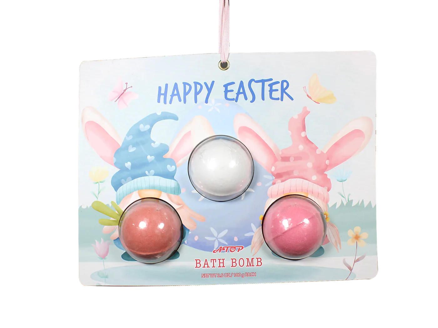 3.5 OZ / 100g Each Happy Easter Bath Bomb