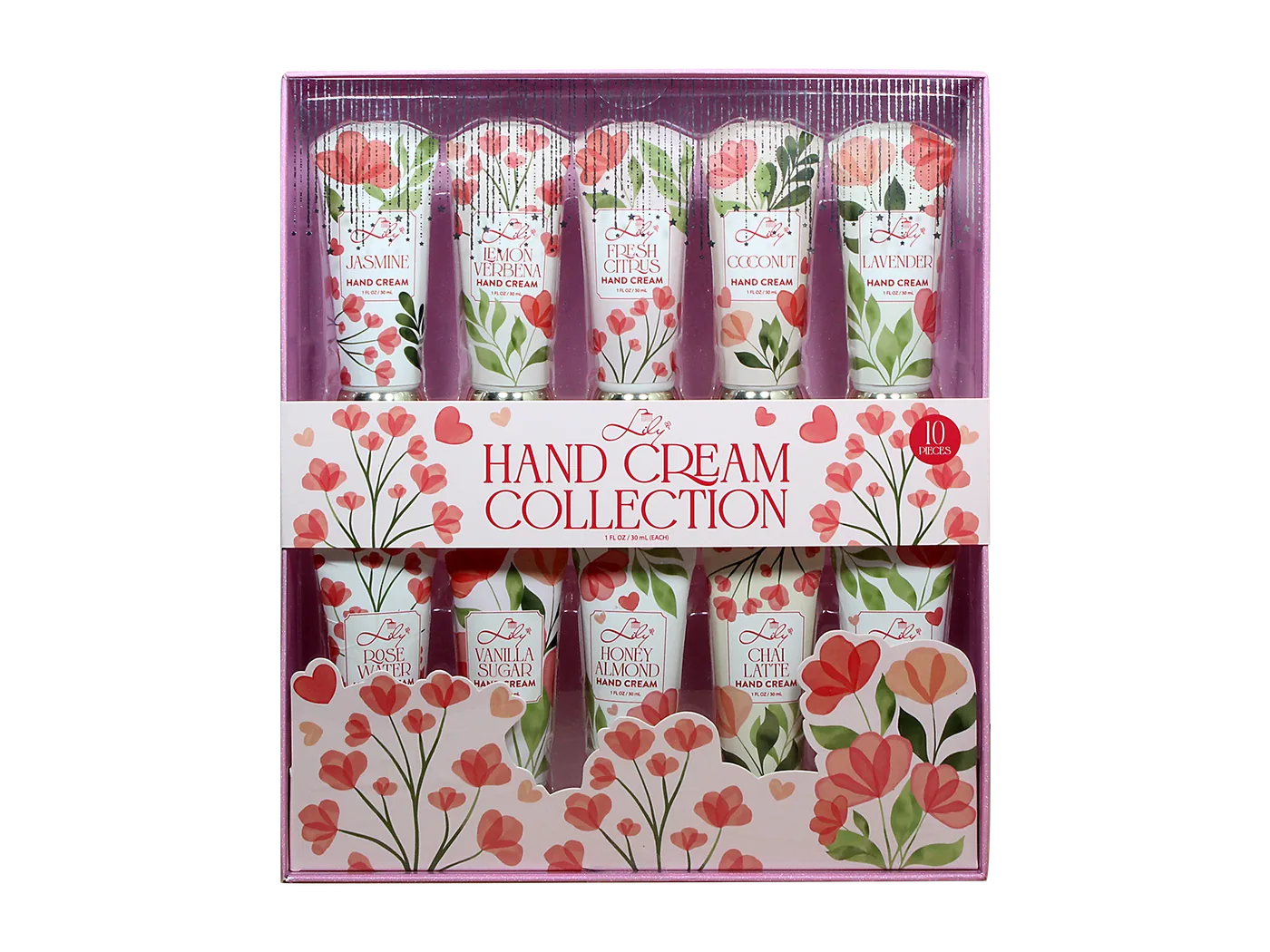 10 Pieces Travel Size Moisturizing Hand Cream Collection Gift for Women