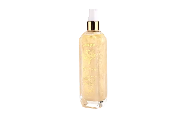 100mL Perfume Lily Shimmer Body Oil with Vitamin C - Illuminating Moisturizing Dry Oil for Radiant, Glowing Skin view 3