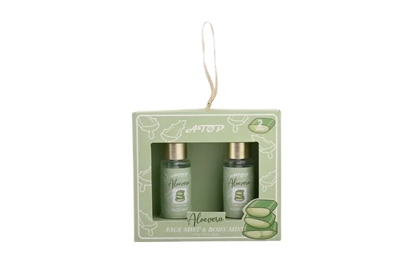Aloe Vera Body Care Set - Refreshing Bath & Skincare Collection with Bubble Bath, Body Mist, Face Spray, and Gift Box view 3