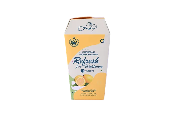 12 Tablets Herbal Shower Steamers Infused with Pure Botanical Essential Oils for Relaxation & Relief & Brightening - Lily Bath view 8
