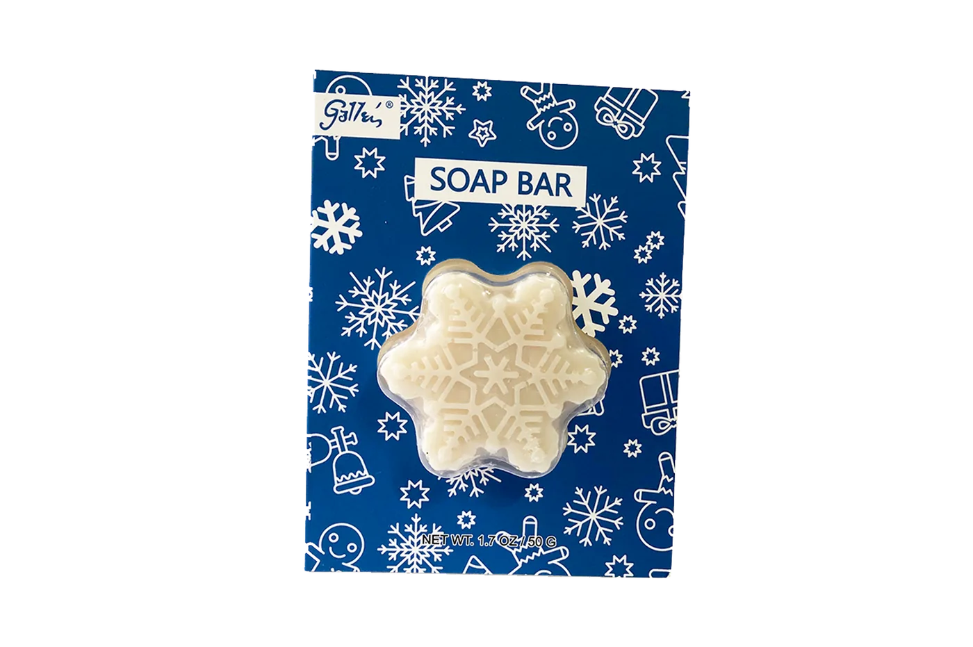 50g Snowflake Shaped Soap Bar for Christmas Holiday Gift Set