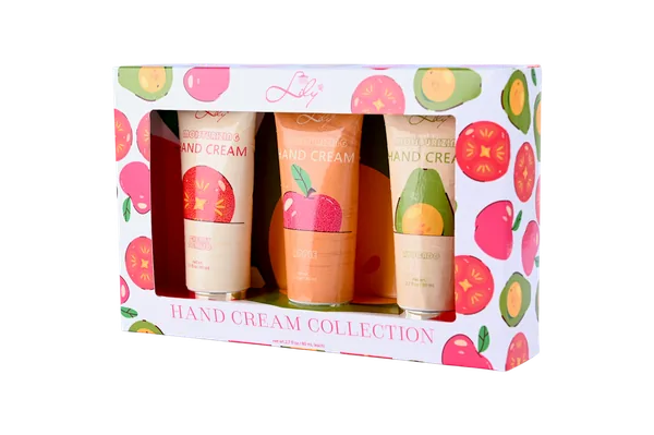 3 Pack Fruit Scented Moisturizing Hand Cream Collection For Soft & Smooth Hands - Lily Bath view 3