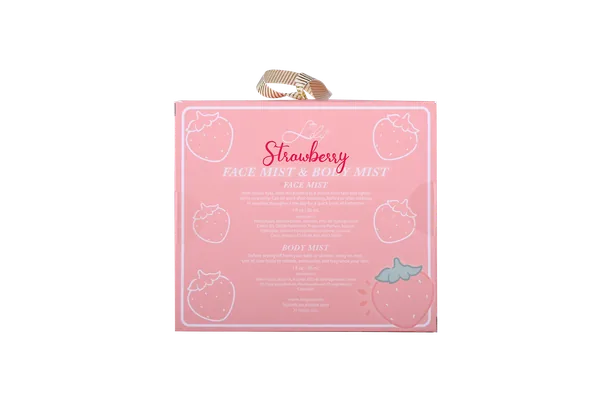 2 Pack Strawberry Facial Mist & Body Mist Refreshing Hydration with Sweet Fruity Scent - Lily Bath view 6