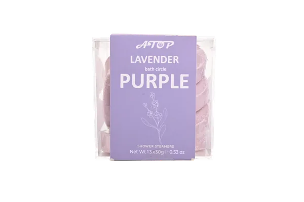 Luxury Lavender Shower Fizzers - 13 Pack Essential Oil Shower Steamers in Premium Acrylic Box view 5
