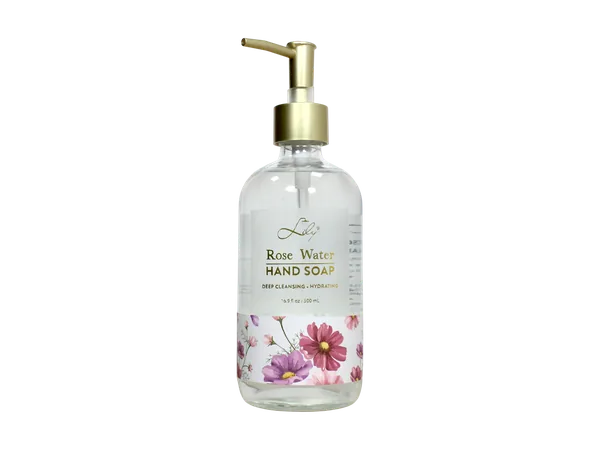 16.9 FL OZ / 500 mL Rose Water Hand Soap – Deep Cleansing Moisturizing Liquid Hand Wash view 8