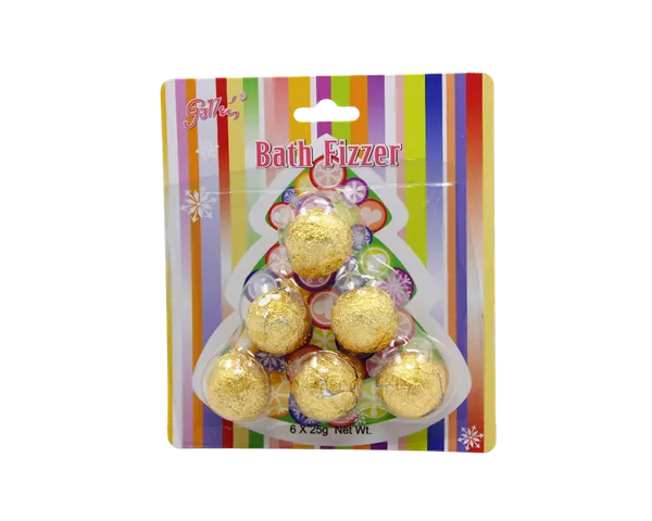 6-Pack Multi-Scented Nourishing Bath Fizzers in Hanging Blister Card Packaging – Spa Gift Set view 7