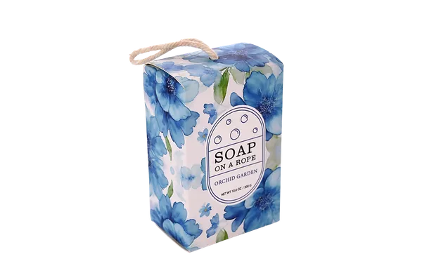 Jabón en barra Orchid Garden con cuerda, 300 g - Jabón de baño colgante floral de lujo para hidratar y refrescar la piel | Lily Bath 3