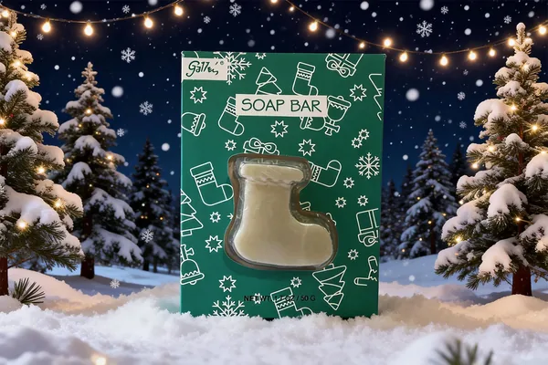50g Santa Boot Shaped Small Soap Bar Set – Christmas Gift Soap for Kids | OEM / Private Label Manufacturer view 1