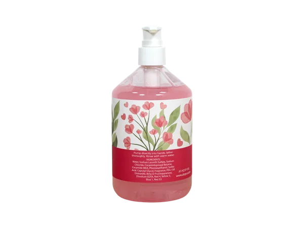 16.9 FL OZ / 500 mL Rose Water Hand Soap – Deep Cleansing Moisturizing Liquid Hand Wash view 2