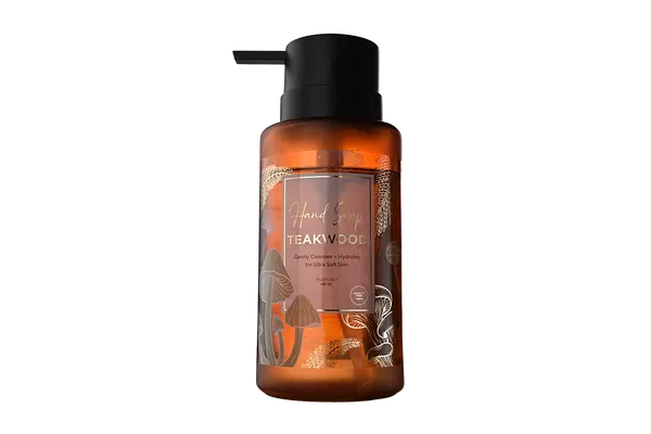 Teakwood Hand Soap | Gently Cleanses & Hydrates for Ultra Soft Skin (480 ML) view 1