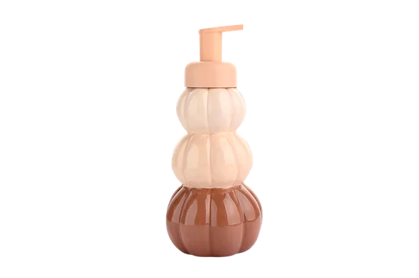 Pumpkin Shaped Hand Soap Dispenser - Autumn Fall Halloween Themed Liquid Soap Pump, Cute Ceramic Look Bathroom Decor view 3