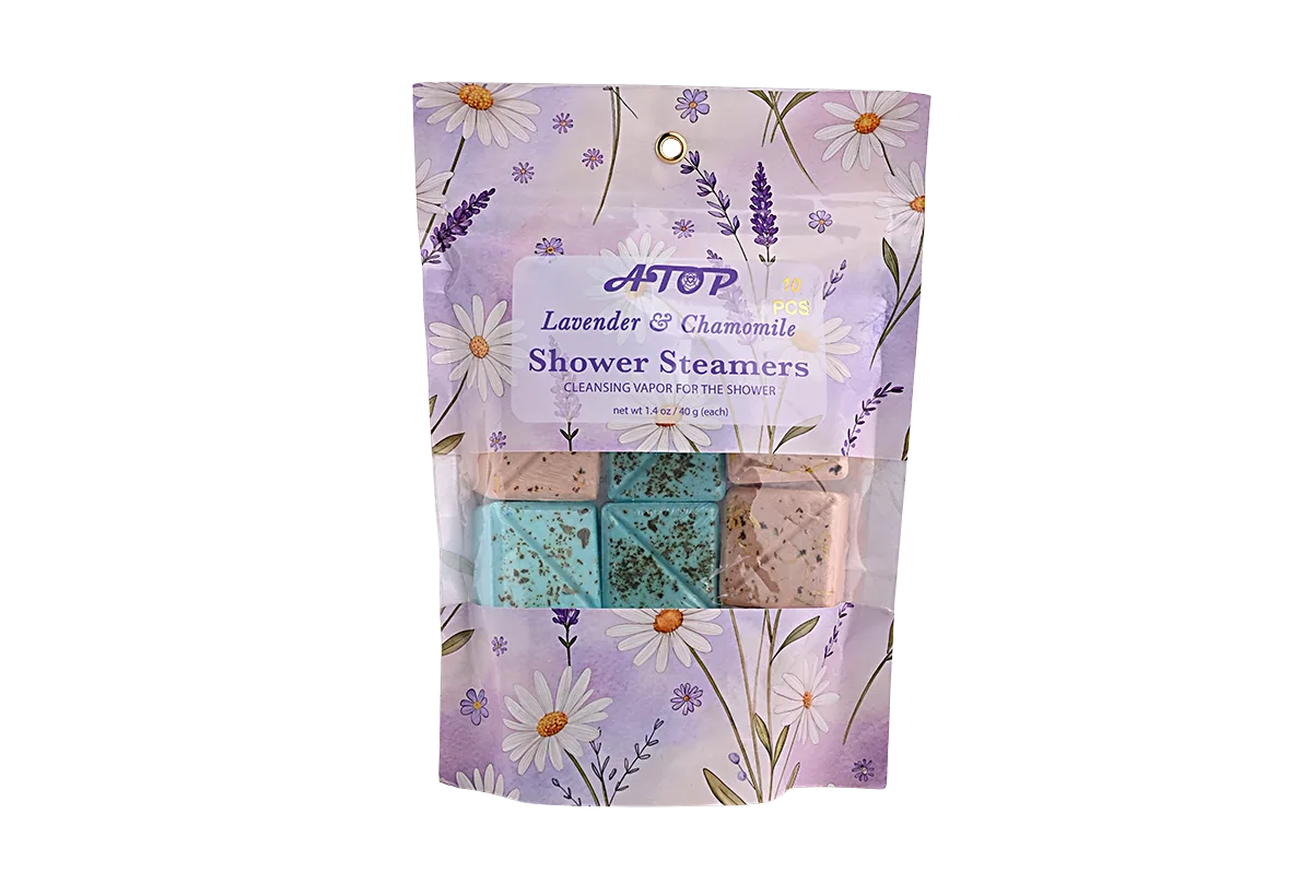 Vanilla Chamomile Shower Steamers Set – Relaxing Shower Bombs for Home Spa