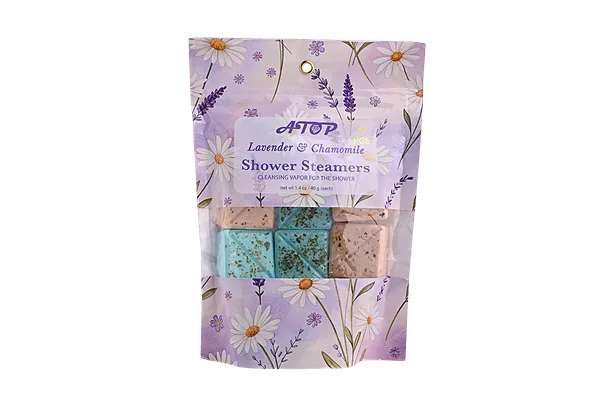 Vanilla Chamomile Shower Steamers Set – Relaxing Shower Bombs for Home Spa view 1