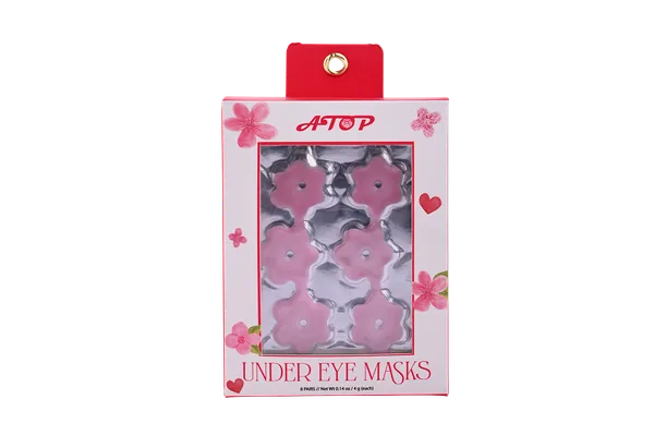 Hydrogel Under Eye Masks Gift Set - 8 Pairs Moisturizing Eye Patches in a window box view 1