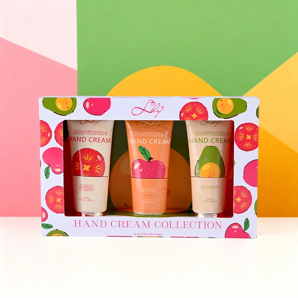 3 Pack Fruit Scented Moisturizing Hand Cream Collection For Soft & Smooth Hands - Lily Bath view 5