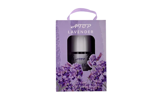 200mL Lavender Flower Body Mist Duo Set - Refreshing Floral Fragrance Spray Gift Pack for Daily Freshness view 4