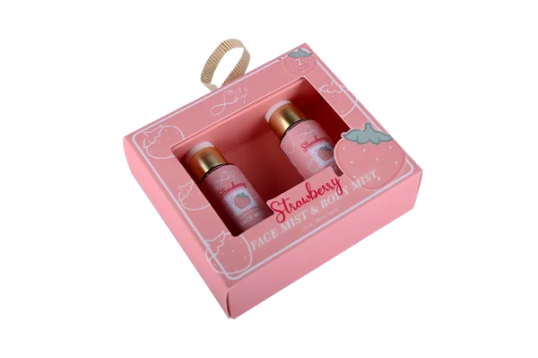 2 Pack Strawberry Facial Mist & Body Mist Refreshing Hydration with Sweet Fruity Scent - Lily Bath view 2