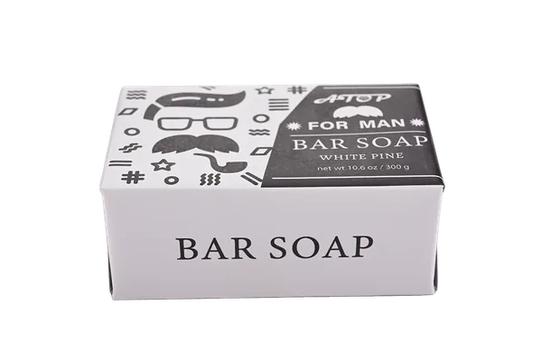 Jabón en barra de pino blanco para hombres - 300 g. Jabón hidratante y de limpieza profunda para hombres con una fresca fragancia a bosque amaderado. 3