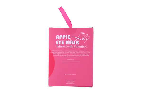 10 Pairs Apple Flavor Eye Mask Infused with Collagen & Vitamin C for Winter Eye Care Treatment - Lily Bath view 8