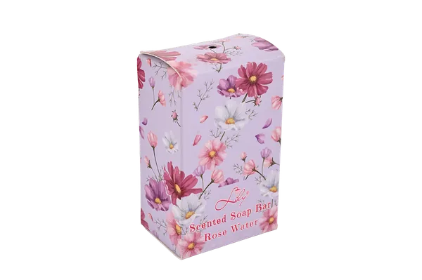300g Rose Water Scented Soap Bar - Moisturizing Floral Bath Soap for Soft, Smooth & Refreshed Skin view 3