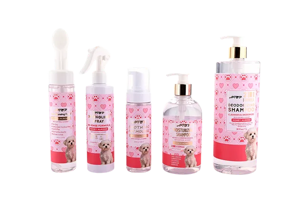 Pet Care Set - Deodorizing Shampoo, Moisturizing Shampoo, Smoothing Mousse, Degreasing Spray & Foaming Cleanser for Dogs view 5