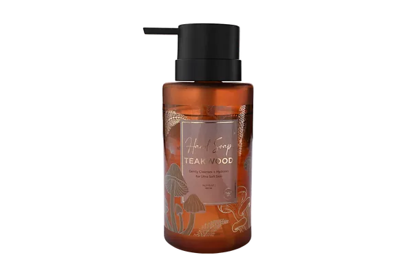 Teakwood Hand Soap | Gently Cleanses & Hydrates for Ultra Soft Skin (480 ML) view 3