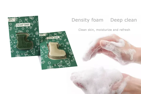 50g Santa Boot Shaped Small Soap Bar Set – Christmas Gift Soap for Kids | OEM / Private Label Manufacturer view 7
