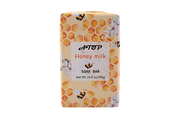 300g Honey Milk Soap Bar - Moisturizing & Nourishing Bath Soap for Soft, Smooth Skin view 1