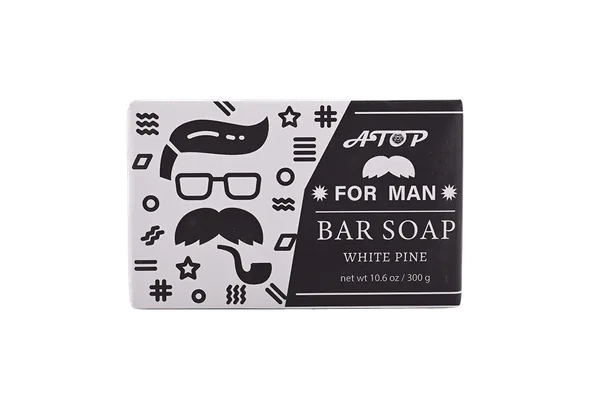 Jabón en barra de pino blanco para hombres - 300 g. Jabón hidratante y de limpieza profunda para hombres con una fresca fragancia a bosque amaderado. 2