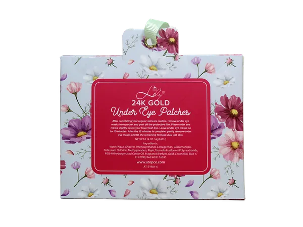 24K Gold Under Eye Hydrogel Patches – Hydrating, Firming & Brightening Eye Masks view 6