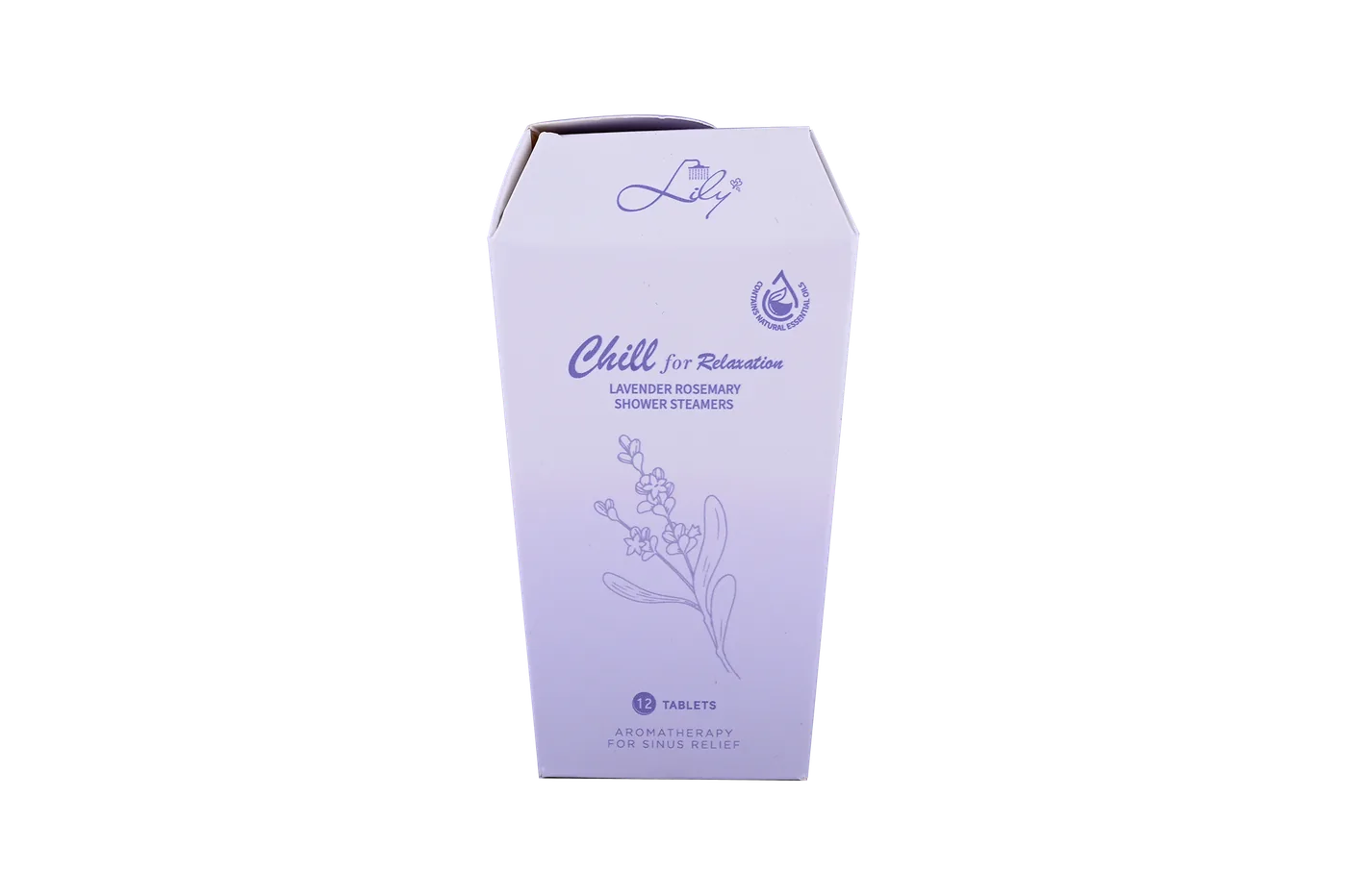 12 Tablets Lavender Rosemary Shower Steamers Chill & Relaxation Aromatherapy - Lily Bath
