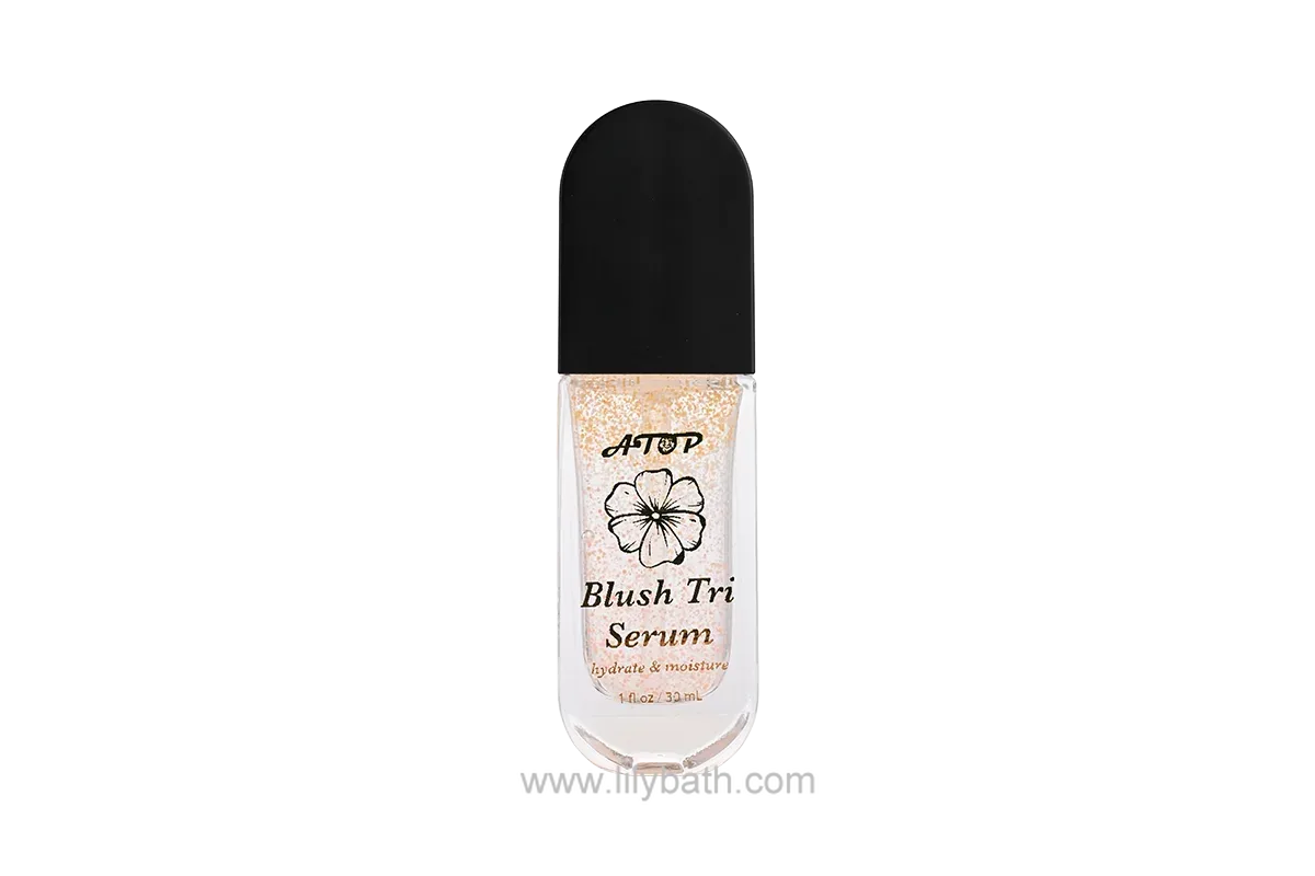 Sérum facial hidratante y humectante Blush Tri-Serum - Sérum facial de flor de durazno para una piel suave, tersa y radiante.