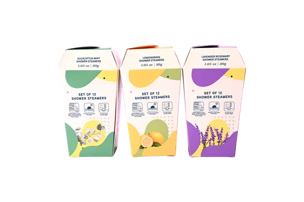 12 Tablets Herbal Shower Steamers Infused with Pure Botanical Essential Oils for Relaxation & Relief & Brightening - Lily Bath view 1