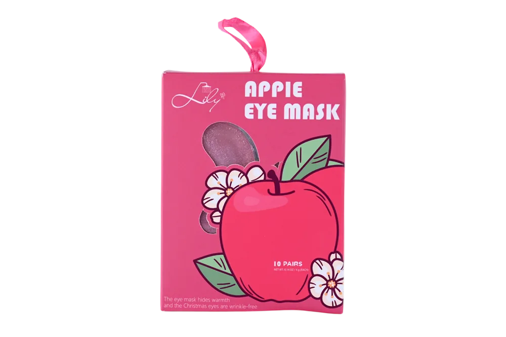 10 Pairs Apple Flavor Eye Mask Infused with Collagen & Vitamin C for Winter Eye Care Treatment - Lily Bath