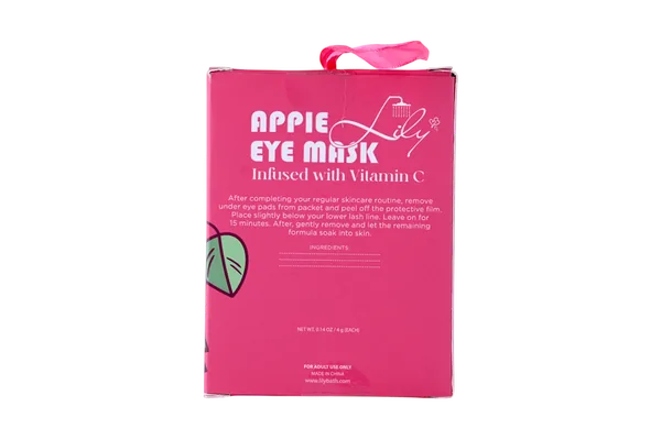 10 Pairs Apple Flavor Eye Mask Infused with Collagen & Vitamin C for Winter Eye Care Treatment - Lily Bath view 3