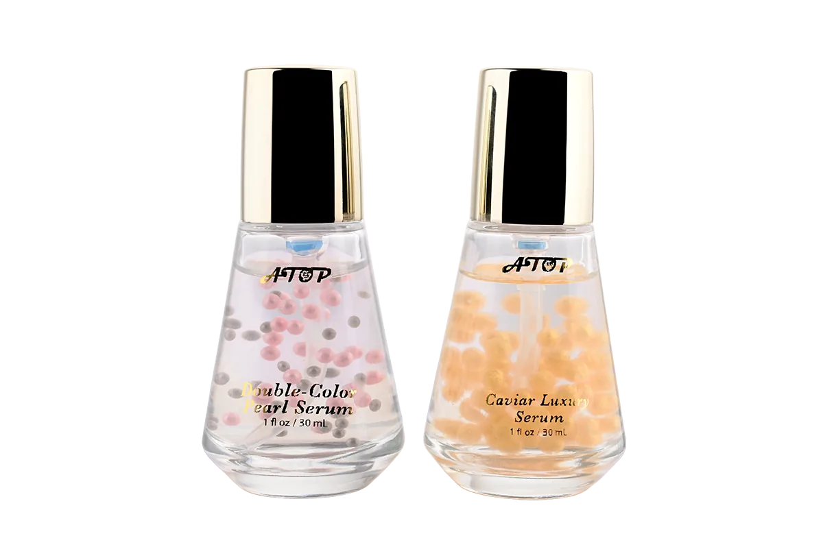30mL Luxury Facial Serum Duo - Double Color Pearl Serum & Caviar Luxury Serum for Hydrated, Radiant Skin