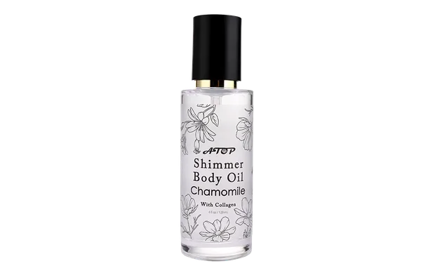 120mL Chamomile Shimmer Body Oil with Collagen - Illuminating Moisturizing Dry Oil for Radiant, Smooth-Looking Skin view 5