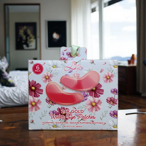 24K Gold Under Eye Hydrogel Patches – Hydrating, Firming & Brightening Eye Masks view 8
