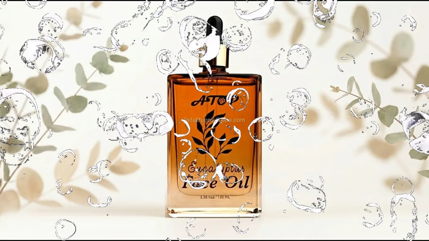 Eucalyptus Face Oil in Elegant Glass Bottle - Botanical Nourishing Facial Oil for Smooth, Soft-Looking & Hydrated Skin