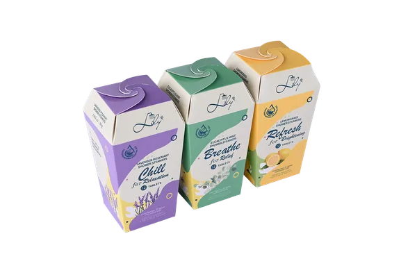 12 Tablets Herbal Shower Steamers Infused with Pure Botanical Essential Oils for Relaxation & Relief & Brightening - Lily Bath view 2