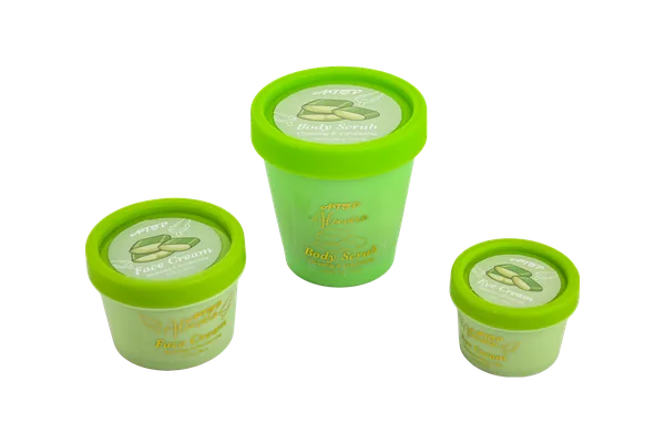 Aloe Vera 3-Piece Skincare Set - Body Scrub, Eye Cream & Face Cream for Hydrated, Smooth & Radiant Skin view 1