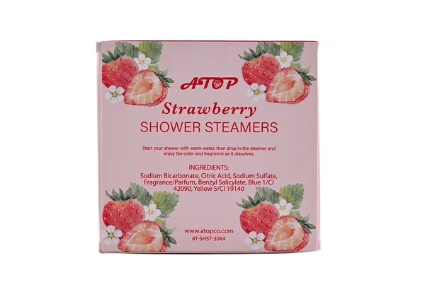 Sweet Strawberry Shower Steamers - Fragrant Shower Tablets for Home Spa Relaxation view 4