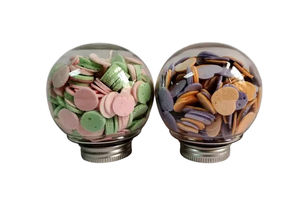 20g Mini Portable Bath Confetti Soap in Clear Sphere Bottle – Travel Size Hand & Body Soap view 5