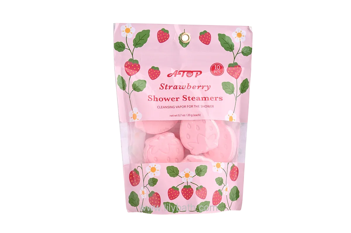 Pastillas de vapor de fresa para la ducha - Pastillas de vapor de aromaterapia para una experiencia de ducha relajante