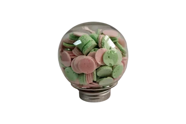 20g Mini Portable Bath Confetti Soap in Clear Sphere Bottle – Travel Size Hand & Body Soap view 6