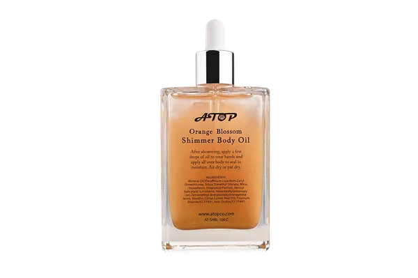 100mL Orange Blossom Shimmer Body Oil with Vitamin C for Radiant Skin view 5